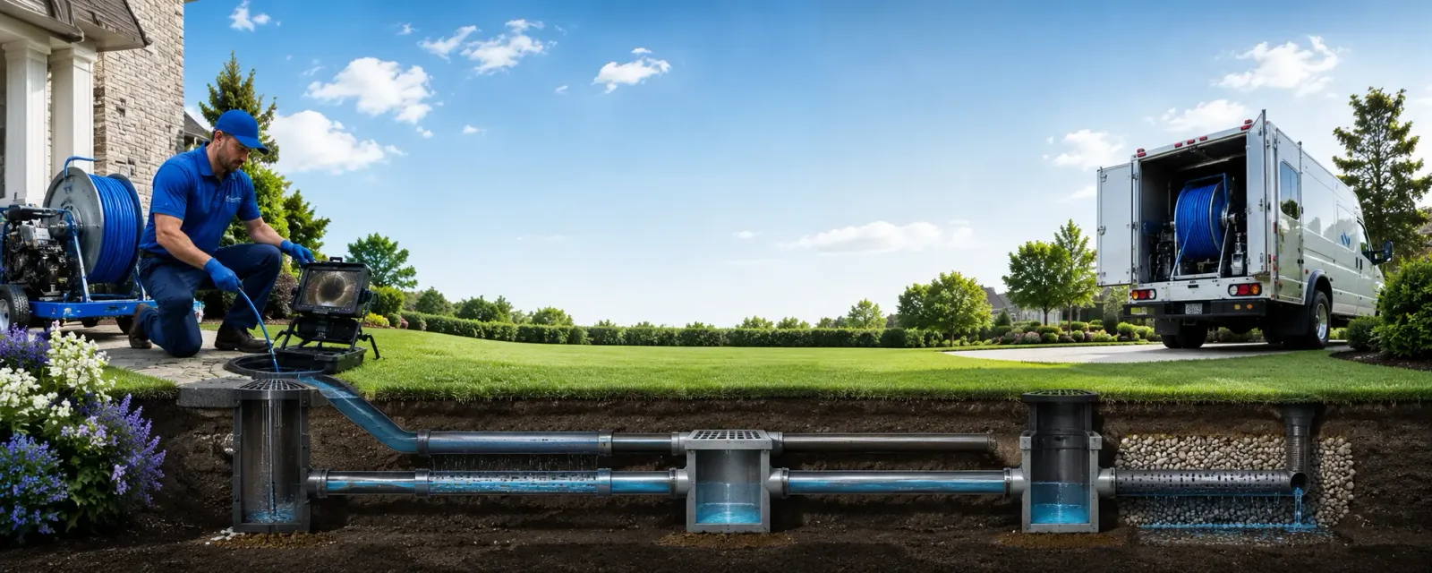 Outdoor drain cleaning information for Newfoundland, PA